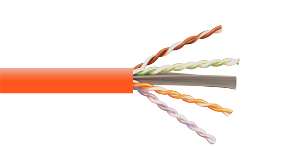 CAT6A UUTP 23AWG, PVC CABLE 500M, Orange-img-1